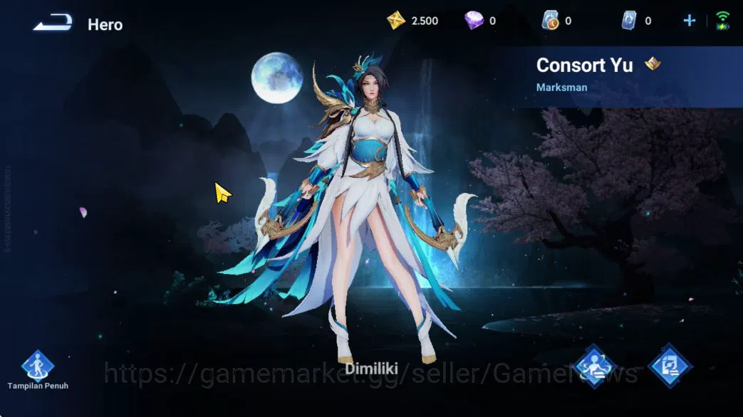 Honor of Kings Accounts Hero 13 Skin 3|Fresh Starter| (Consort Yu Legend)  image 3