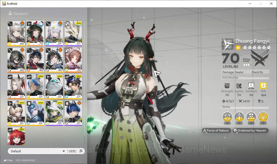 Arknights: Endfield Accounts ASIA|Lv52|SSR3(1Limit)+6(*6WP)|(ZhuangFangyi,Ardel image 18