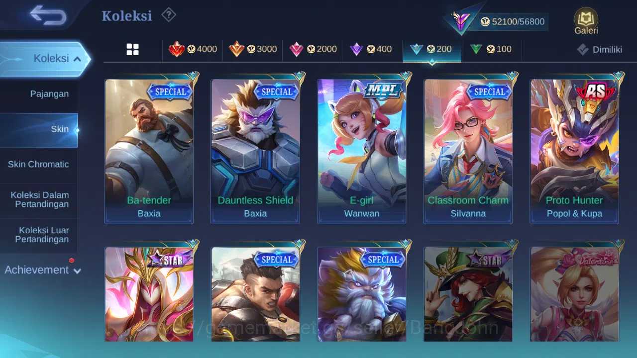 Mobile Legends: Bang Bang Accounts Others "Hero 98 | skin 208 | transformers roger | sanrio floryn | luckybox karina 12