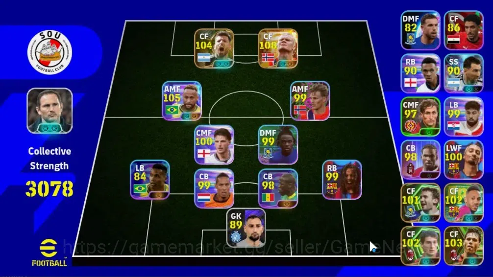 eFootball Accounts Legends & Iconic Players Android|Big Time Erling Haaland|3 Show Time Neymar Jr|5 Epic Sergio Aguero,Marco 1