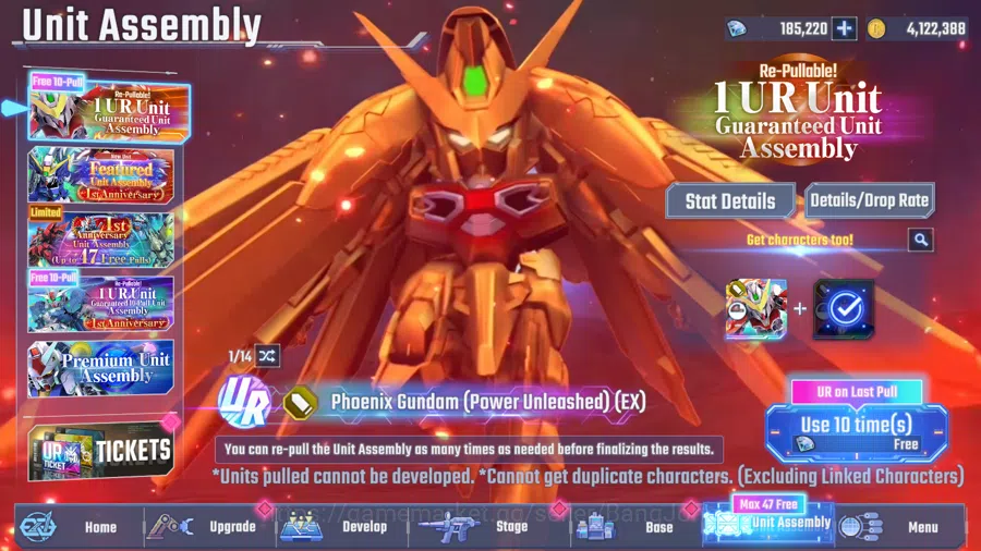 SD Gundam G Generation ETERNAL Accounts Global Rank 34 | Freedom Gundam,Gundam Exia,Phoenix Gundam,Justice Gundam | 185+K 6