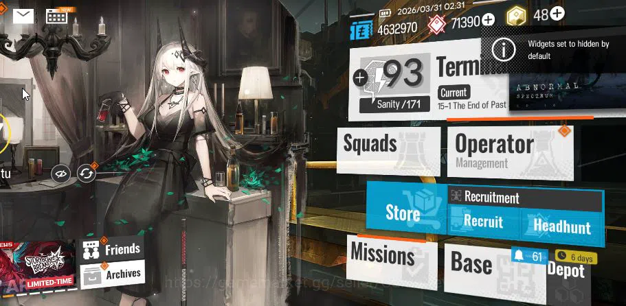 Arknights Accounts Lv 67|159 OP+4 Skin|71K Oru|10 Limited|Wisadel,Sak image 2