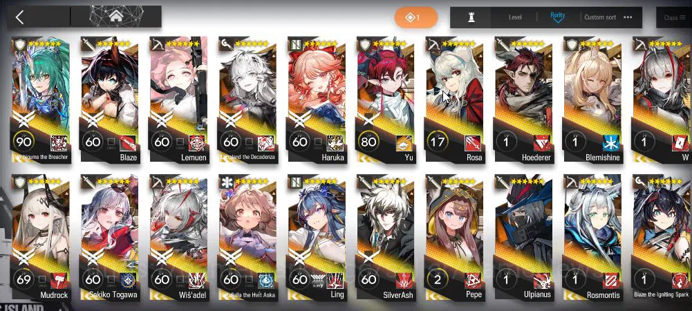 Arknights Accounts Lv 67|159 OP+4 Skin|71K Oru|10 Limited|Wisadel,Sak image 5