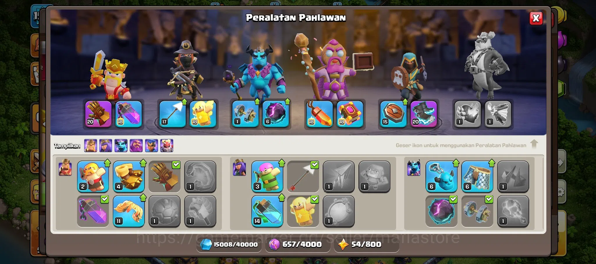 Clash of Clans Accounts TH13 Max AQ80, RC30, GW59. 6 Max TH13 Hero Equipme image 14