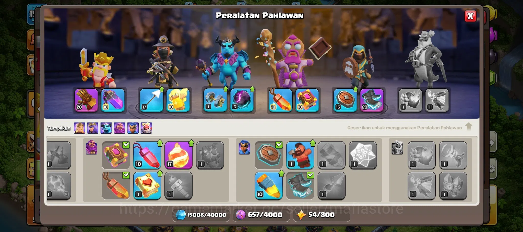 Clash of Clans Accounts TH13 Max AQ80, RC30, GW59. 6 Max TH13 Hero Equipme image 15