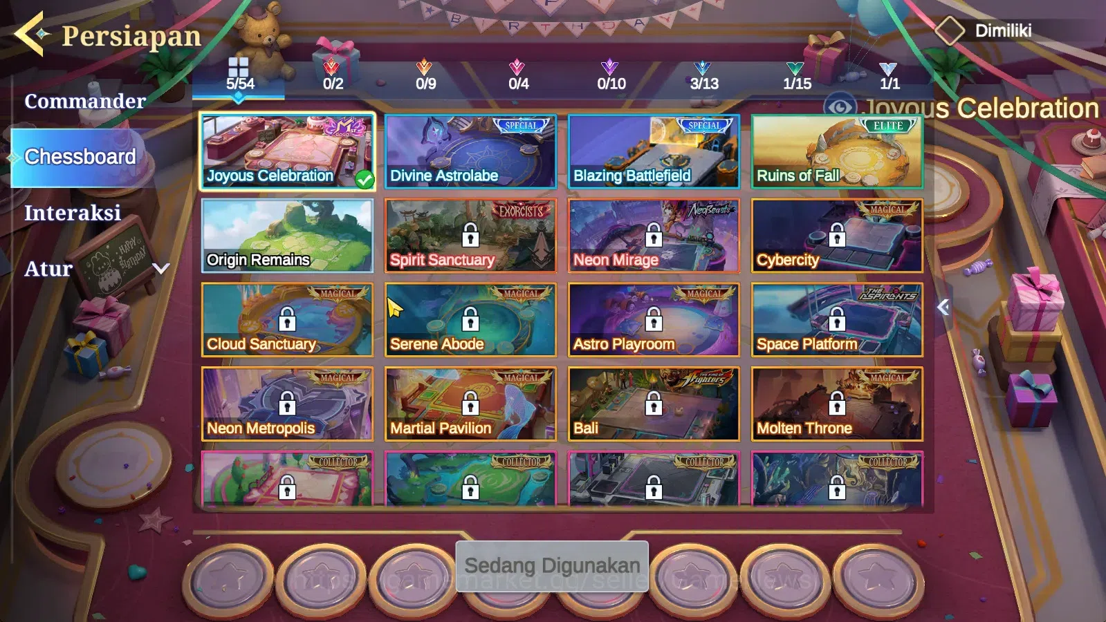 Magic Chess: Go Go Accounts High Mythic 32 | 36 Commander 10 Max | 2 Summer,1Skin Mgogo(Layla)| 4 Chessboard |Take 10