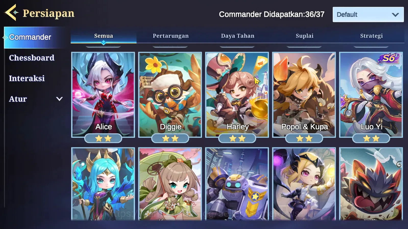 Magic Chess: Go Go Accounts High Mythic 32 | 36 Commander 10 Max | 2 Summer,1Skin Mgogo(Layla)| 4 Chessboard |Take 8