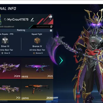 Blood Strike Accounts Others ASIA|ETERNAL(RPK-Flourish,ZERO-Odashadow)|ULTRA MELEE|1 ULTRA GUN|1 ULTRA VEHICLE|6 LEGENDARY