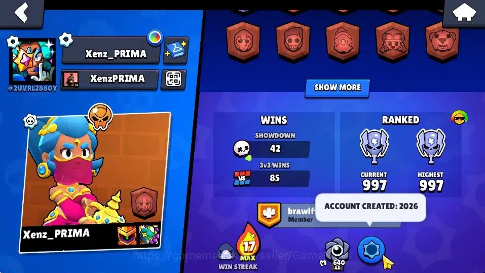 Brawl Stars Accounts 1945 Trophy|12k Bling| 29 Brawlers, 5 Max Lvl. 1 H image 4