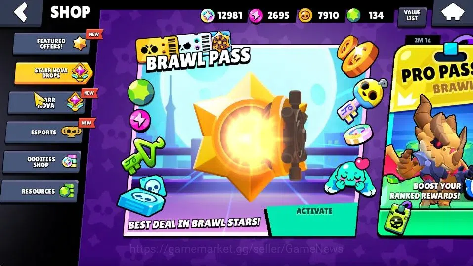Brawl Stars Accounts 1945 Trophy|12k Bling| 29 Brawlers, 5 Max Lvl. 1 H image 6