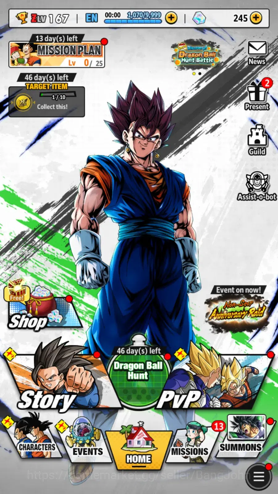 Dragon Ball Legends Accounts Android | Lv 167|81.3M Total Power|245 CC|2 LR|4 U image 17