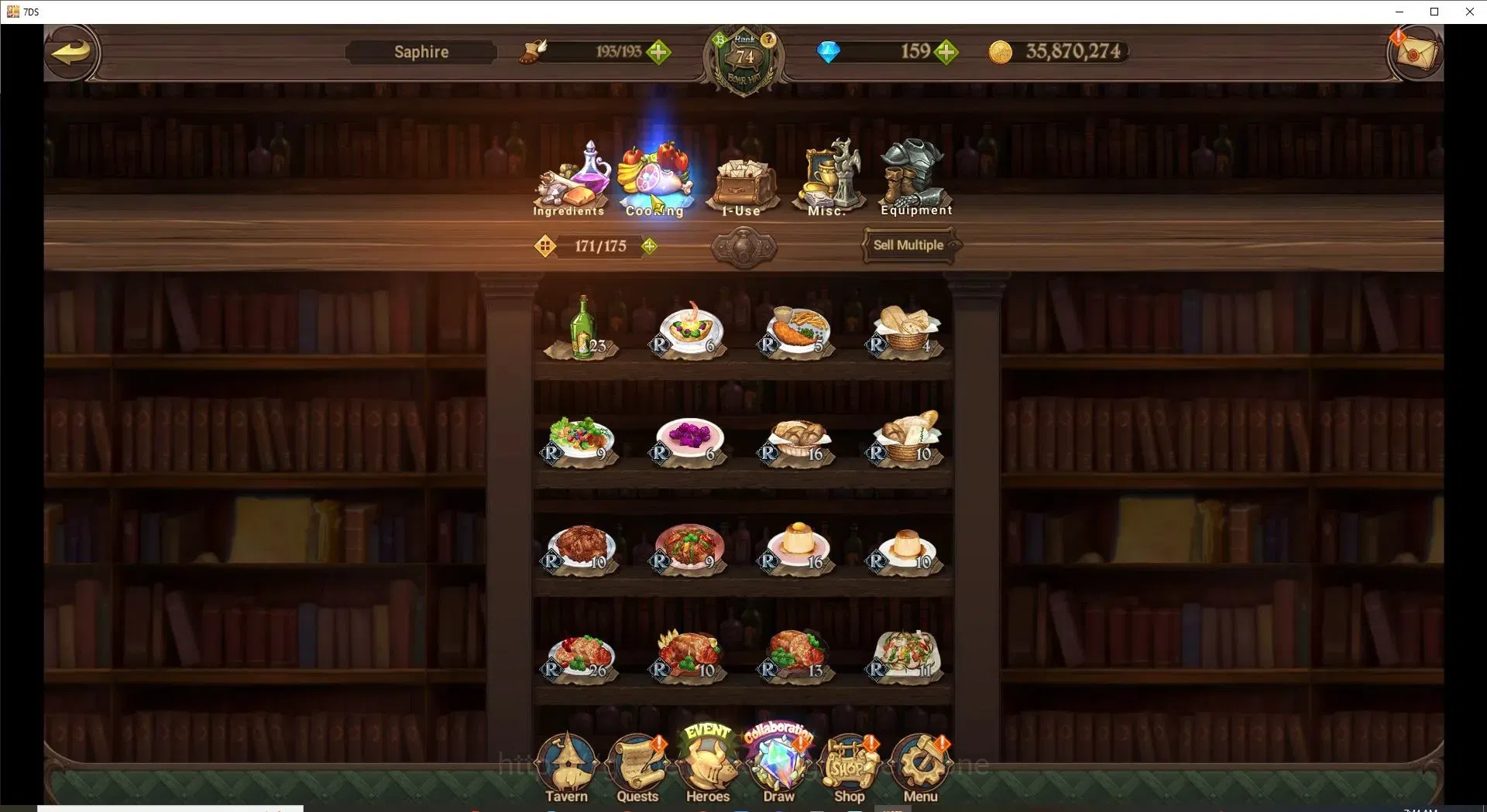 The Seven Deadly Sins: Grand Cross Accounts Endgame Global|4M CC|159 DM|7LR+9UR+Collab Gachiakuta|Nemesis Meli6/6,HK 15