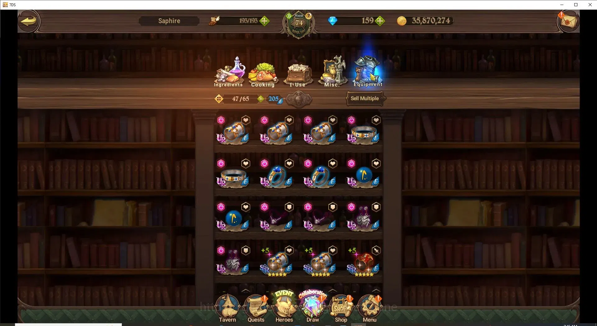 The Seven Deadly Sins: Grand Cross Accounts Endgame Global|4M CC|159 DM|7LR+9UR+Collab Gachiakuta|Nemesis Meli6/6,HK 18