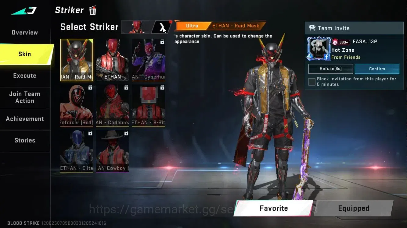 Blood Strike Accounts ASIA|ETERNAL DesertEagle|Collab TR[Spike-TAKEMICHI image 4