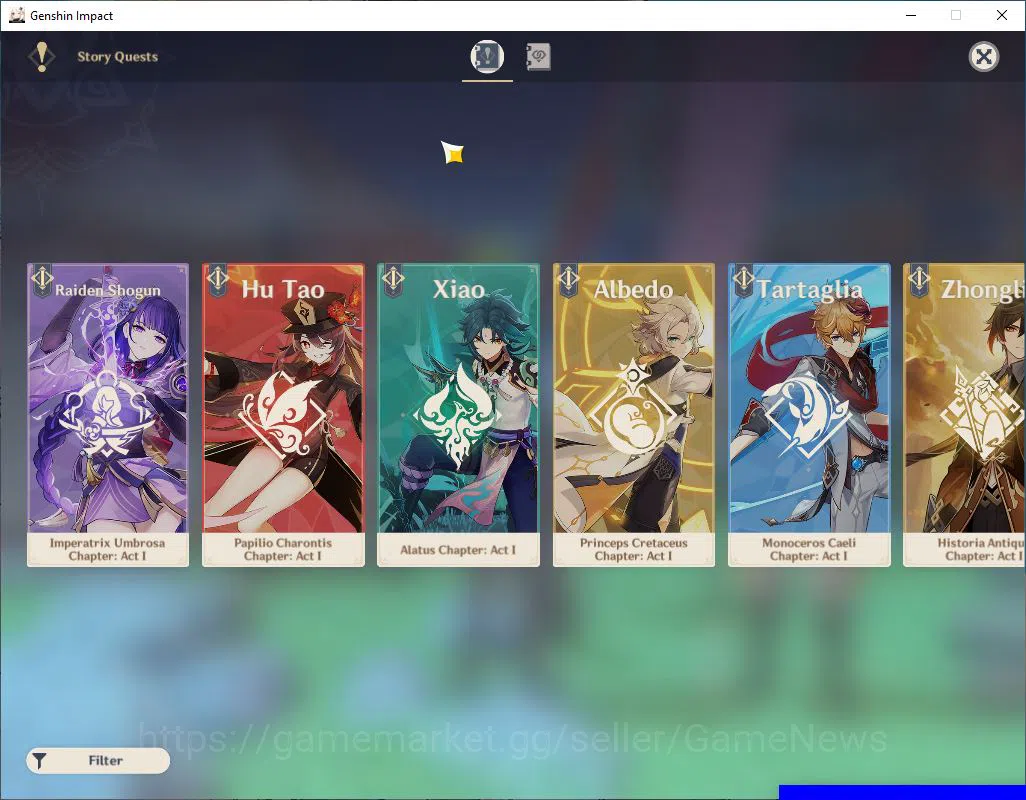 Genshin Impact Accounts Mid Game ASIA|AR 53|4 Limited +2(5*Weapon)|[Furina,Lyney]C1,WirotHesley,Chasca,Zibai|MC Female|Take 14