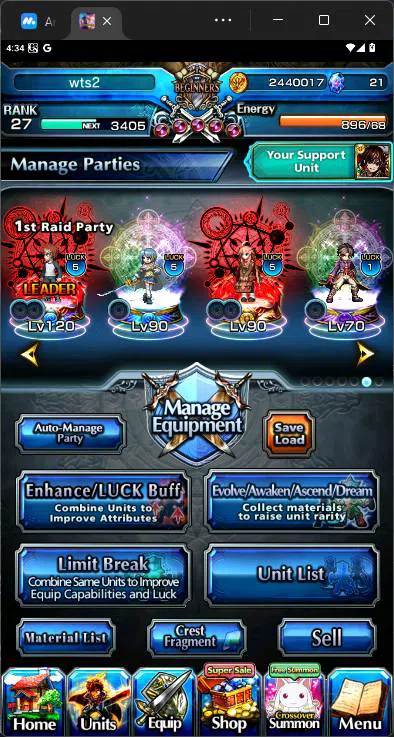 Grand Summoners Accounts GLOBAL|3 Ascend|Shirou Emiya TW,Sayaka Miki TW,Hea image 5