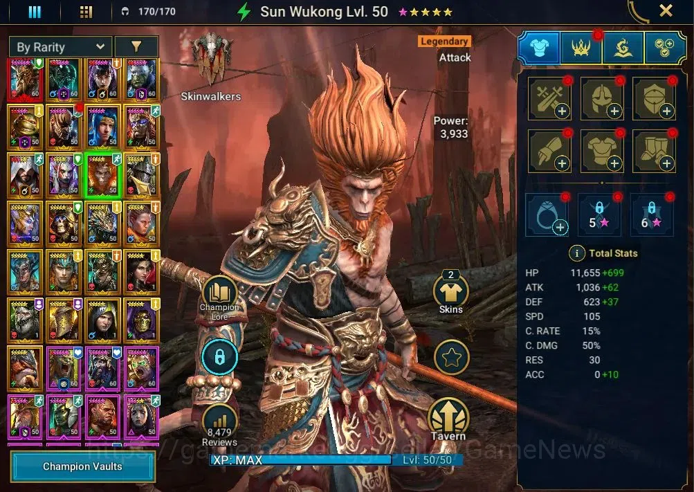 Raid: Shadow Legends Accounts Lv49|1,3M Power|1 Mythic(Alaz The Sun)|24 Legend(X image 11
