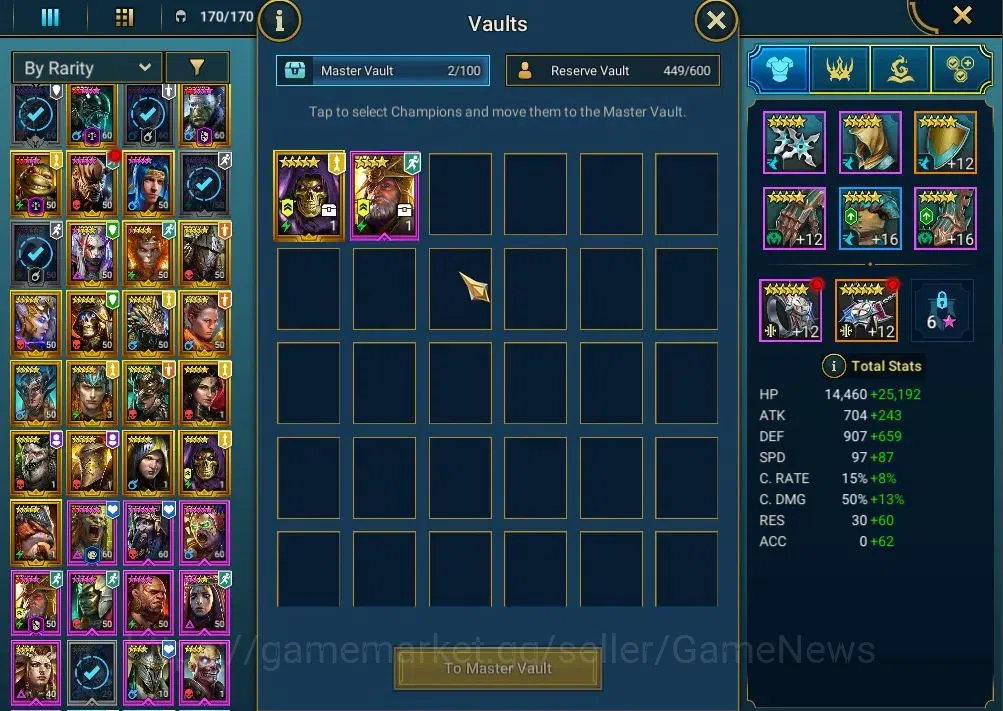 Raid: Shadow Legends Accounts Lv49|1,3M Power|1 Mythic(Alaz The Sun)|24 Legend(X image 3