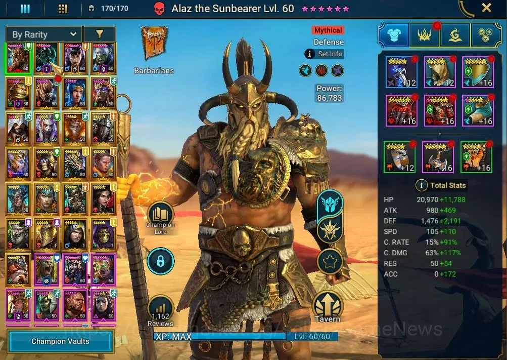 Raid: Shadow Legends Accounts Lv49|1,3M Power|1 Mythic(Alaz The Sun)|24 Legend(X image 4