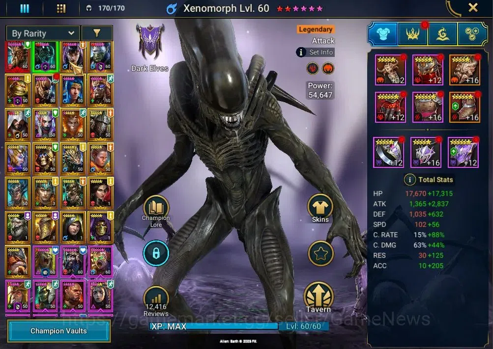 Raid: Shadow Legends Accounts Lv49|1,3M Power|1 Mythic(Alaz The Sun)|24 Legend(X image 5