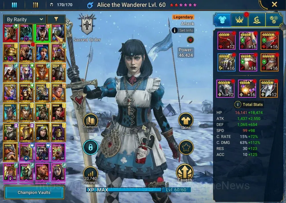 Raid: Shadow Legends Accounts Lv49|1,3M Power|1 Mythic(Alaz The Sun)|24 Legend(X image 6