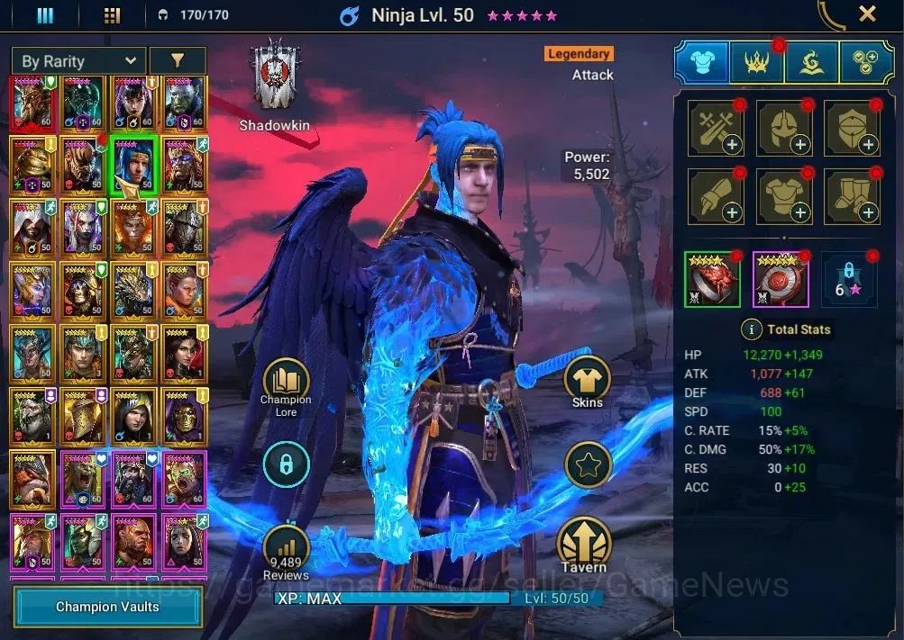 Raid: Shadow Legends Accounts Lv49|1,3M Power|1 Mythic(Alaz The Sun)|24 Legend(X image 8