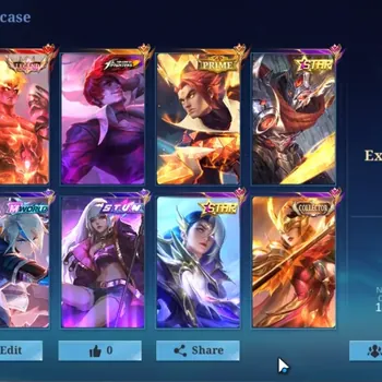 Mobile Legends: Bang Bang Accounts Collector Hero 133|Skin 387|Legend Valir,KoF Chou&Karina,Transformer Roger,KFP
