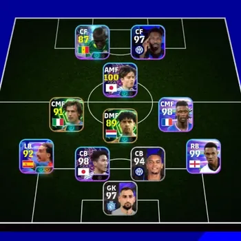 eFootball Accounts Legends & Iconic Players Android|Power 2965|Epic Andrea Pirlo,Frank Rijkaard|8 ShowTime Marc