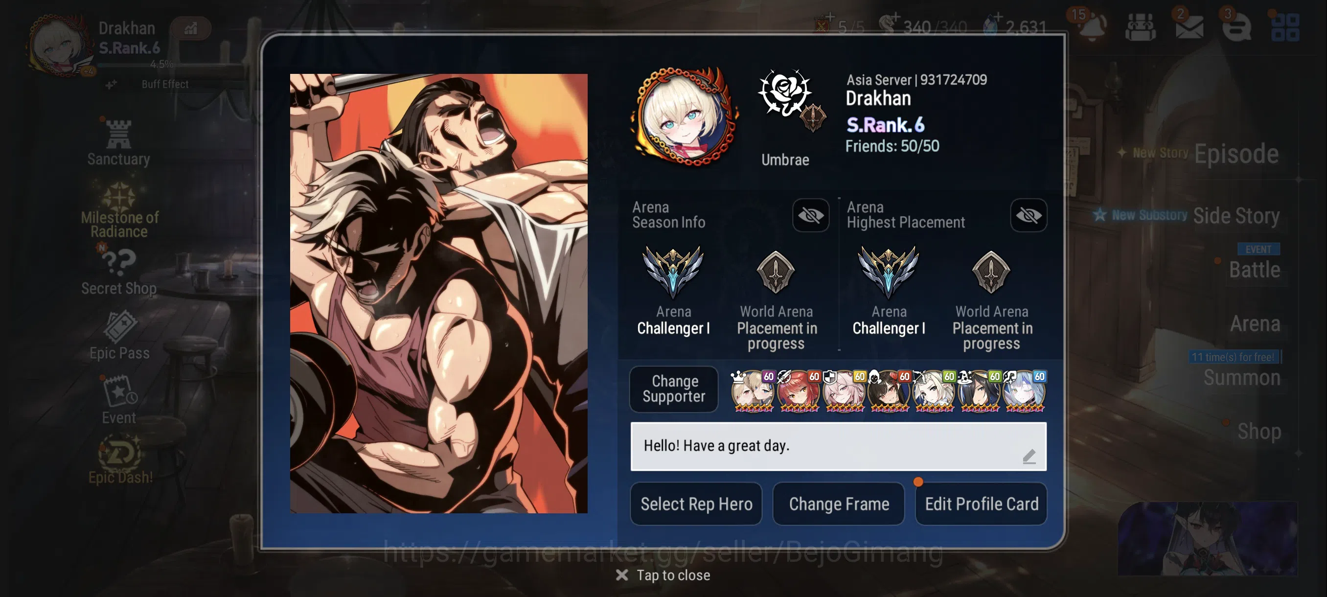 Epic Seven Accounts Mid-Tier ASIA Verif|23 ML(Ilnav, Scale, Krau, Rhianna Luciella, Haste, Peira, Ras, Landy, Sharun etc 1