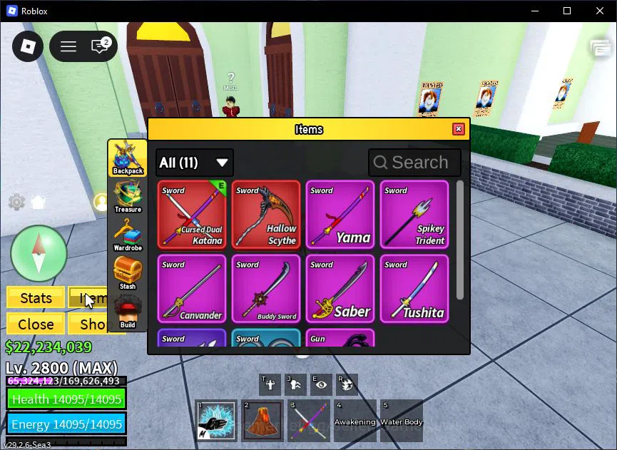 Roblox Accounts Blox Fruit|Lv 2800|Shark V4| 3 Fruit (Quake,Creati image 3
