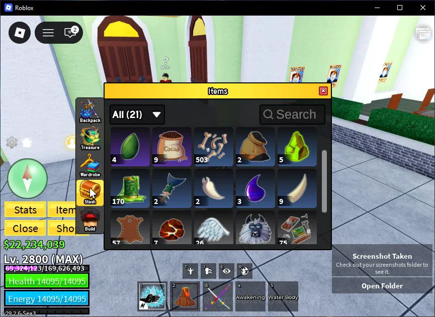 Roblox Accounts Blox Fruit|Lv 2800|Shark V4| 3 Fruit (Quake,Creati image 6