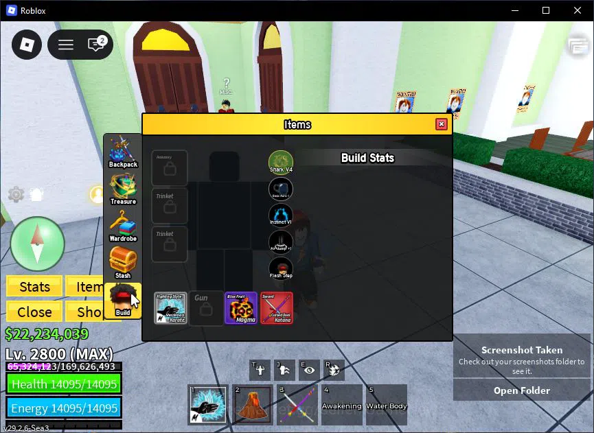 Roblox Accounts Blox Fruit|Lv 2800|Shark V4| 3 Fruit (Quake,Creati image 7