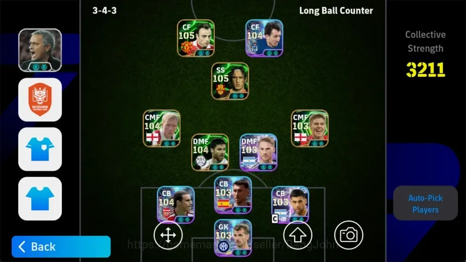 eFootball Accounts Legends & Iconic Players Mobile |PW 3211|Epic Totti XabiAlonso Berbatov Cantona RuiCosta,Shwt Kobel 1
