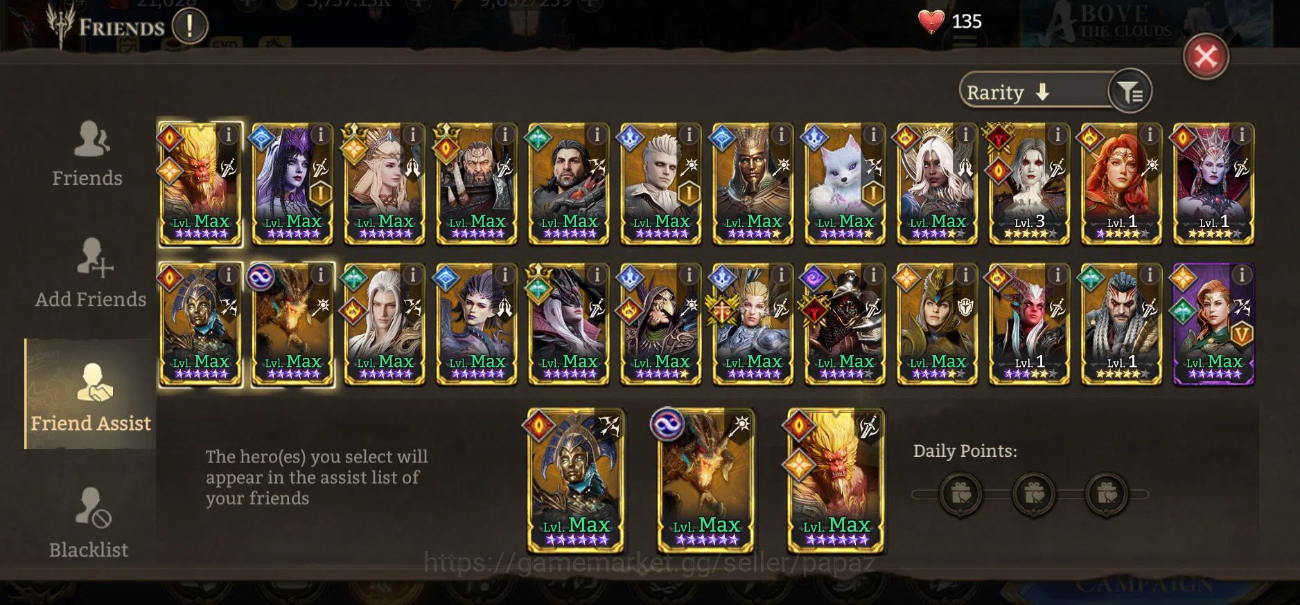 Watcher of Realms Accounts GLOBAL SERVER ★★ 54 LWL STARTER ACCOUNT ★★ 3 LORDS image 1