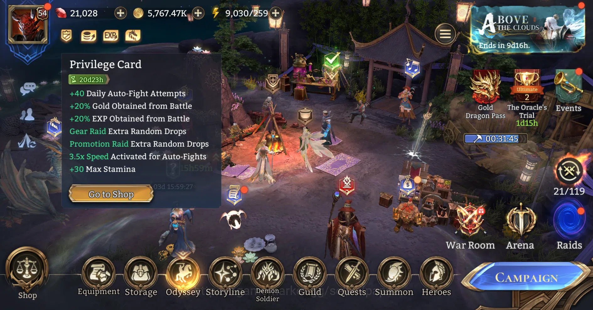 Watcher of Realms Accounts GLOBAL SERVER ★★ 54 LWL STARTER ACCOUNT ★★ 3 LORDS image 2