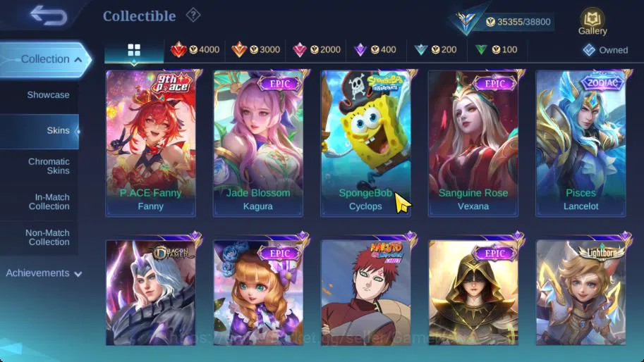 Mobile Legends: Bang Bang Accounts Hero 101|Skin 143|High Glory 63|Prime Granger,KOF  image 9