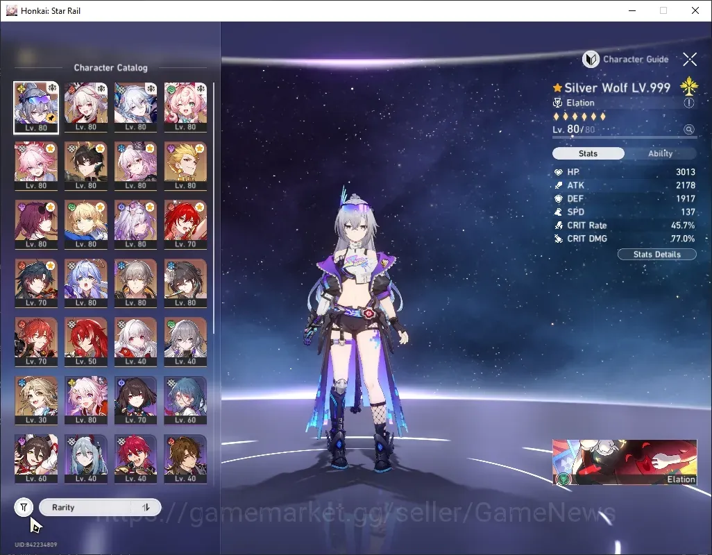 Honkai Star Rail Accounts Others Asia|TL 70|16 Limited|(Evanescia,Yaoguang)+Sign 1