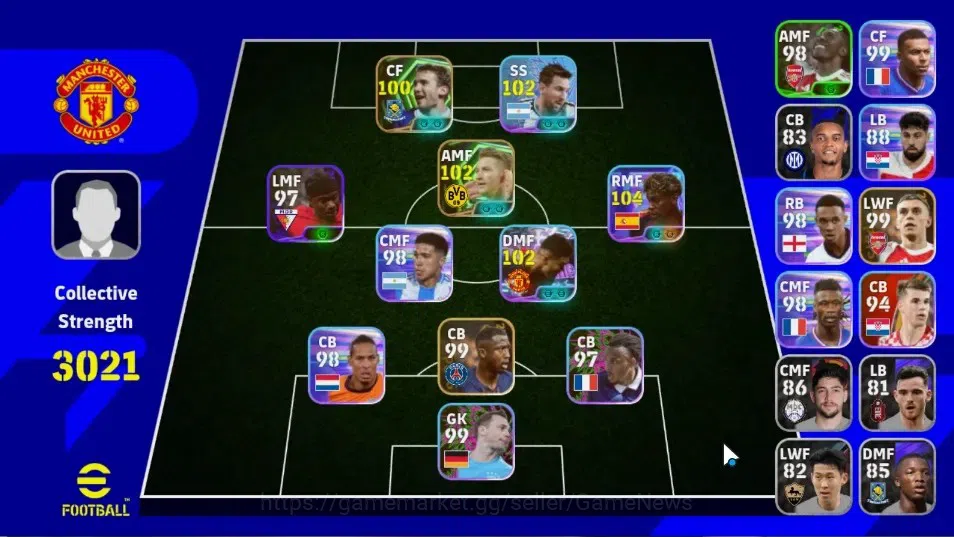 eFootball Accounts Legends & Iconic Players Android|5 Show Lamine Yamal,Casemiro,Lionel Messi|2 Epic Marco Reus,Andriy 1