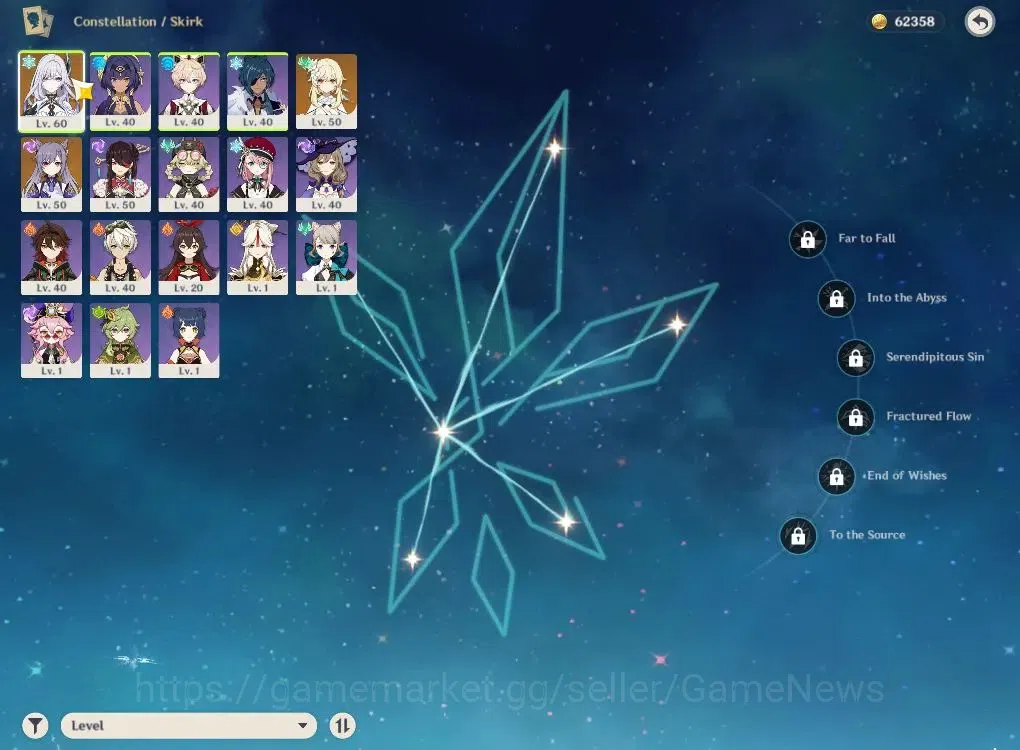 Genshin Impact Accounts Asia|AR35|Starter|1Limited+15(*4Character)|Skrik,K image 3