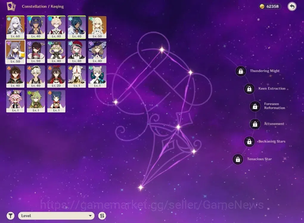 Genshin Impact Accounts Asia|AR35|Starter|1Limited+15(*4Character)|Skrik,K image 4