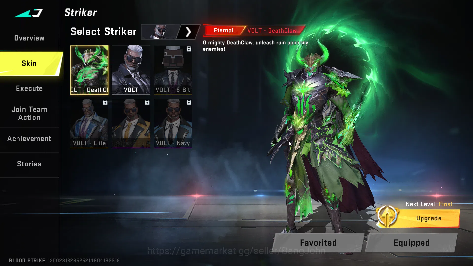 Blood Strike Accounts ASIA LVL 25 STARTER | ETERNAL VOLT DEATH CLAW SKIN image 12