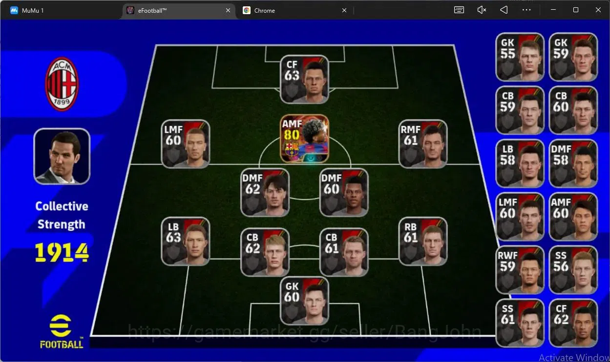 eFootball Accounts Android |PW 1914 |Bigtime  Lamine Yamal (87 RWF) | image 2