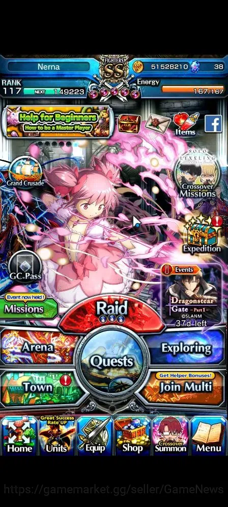 Grand Summoners Accounts Global|Rank 117|24 Ascend 11 TW(Roy,Touma,Isliid,C image 1