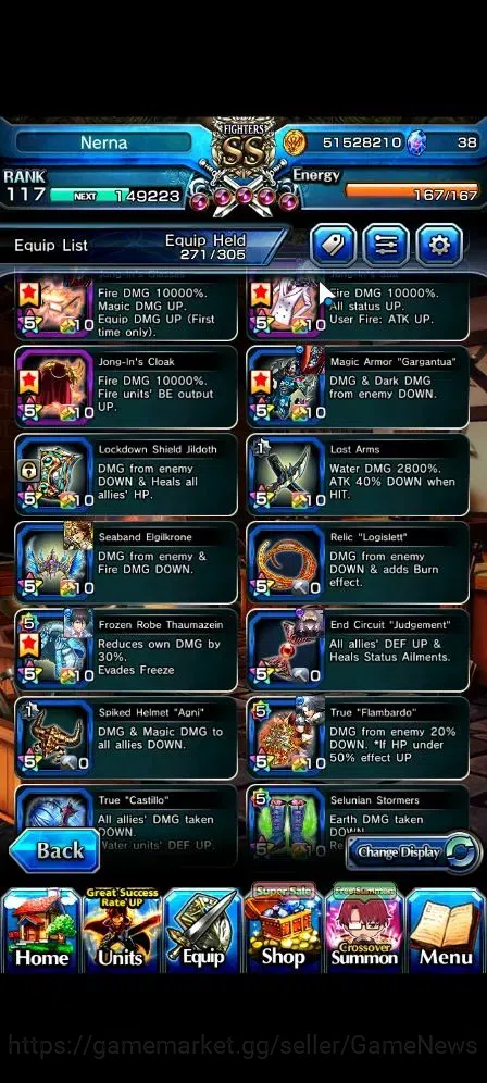 Grand Summoners Accounts Global|Rank 117|24 Ascend 11 TW(Roy,Touma,Isliid,C image 15