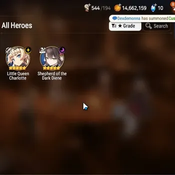 Epic Seven Accounts Mid-Tier GLOBAL UnVerif|NewEra|2 ML (Shepherd,LQ Charlotte)+Vildred,Tenebria,Iseria,Landy,Ruiza,Etc|44K