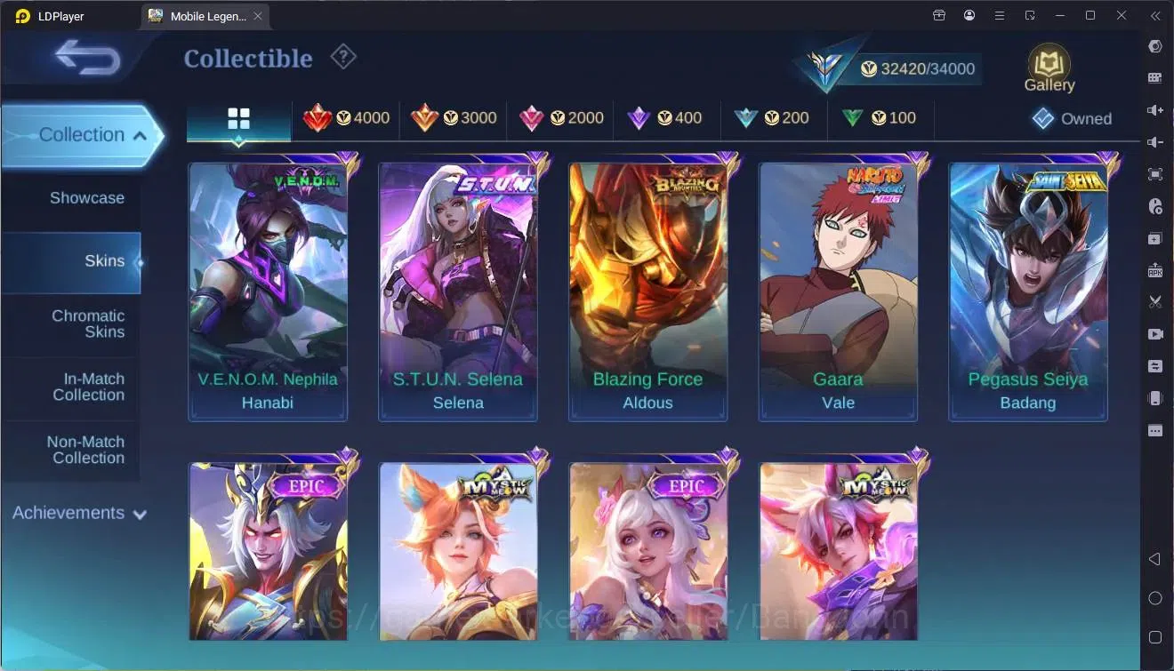 Mobile Legends: Bang Bang Accounts Global|Hero 102|Skin 151|Expert|KOF Karina|Gara|SS image 11