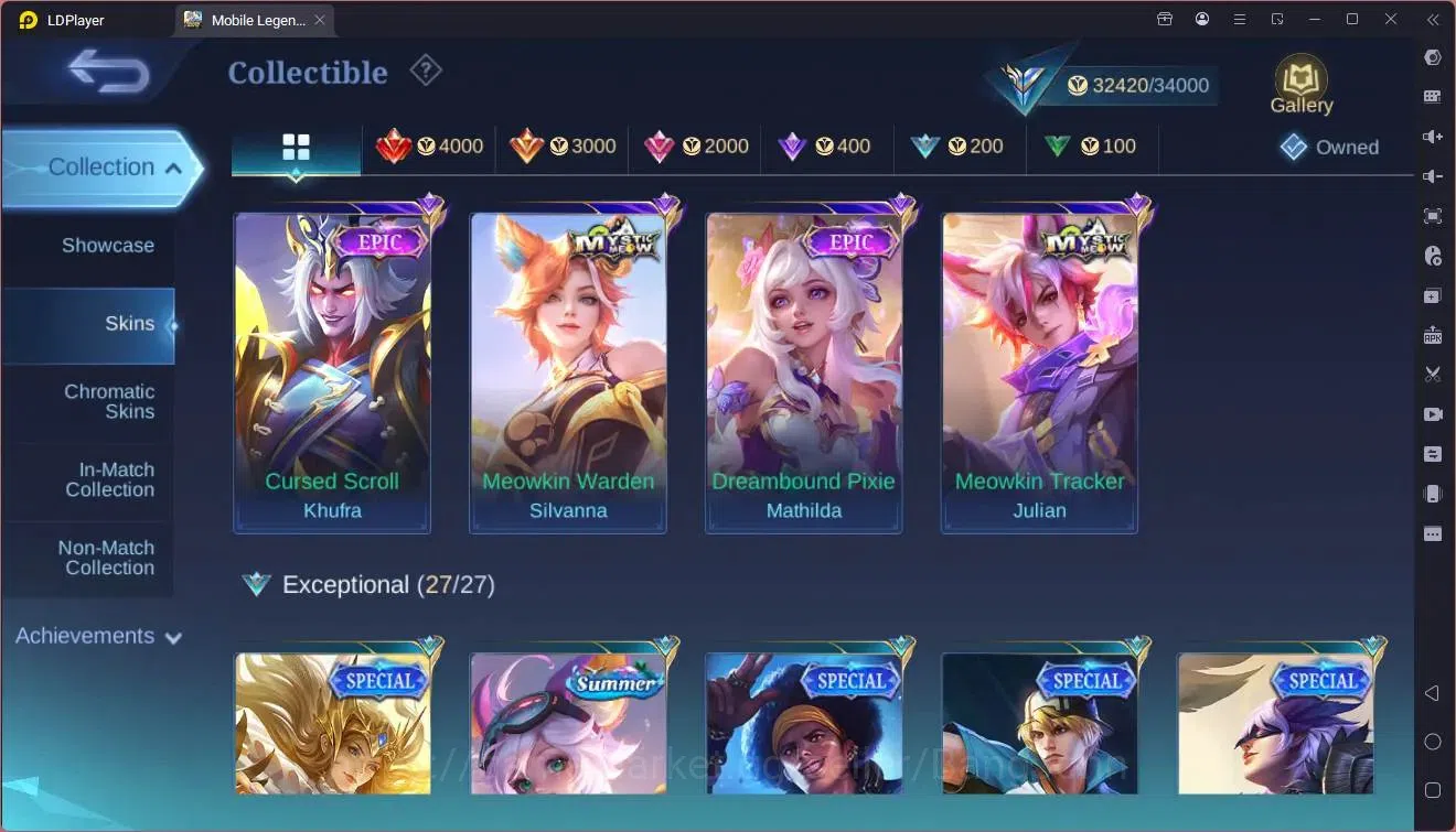 Mobile Legends: Bang Bang Accounts Global|Hero 102|Skin 151|Expert|KOF Karina|Gara|SS image 12
