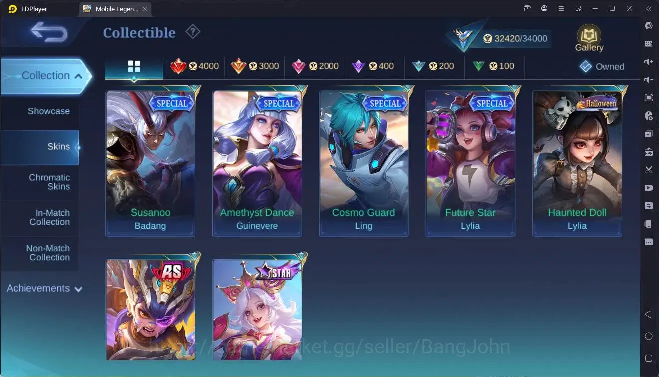 Mobile Legends: Bang Bang Accounts Global|Hero 102|Skin 151|Expert|KOF Karina|Gara|SS image 17