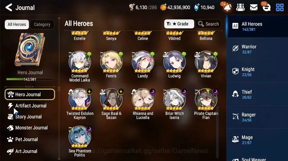 Epic Seven Accounts GLOBAL|UnVerif|6 ML(Rhiana&Luciana,TE Kayron,SB&Se image 7
