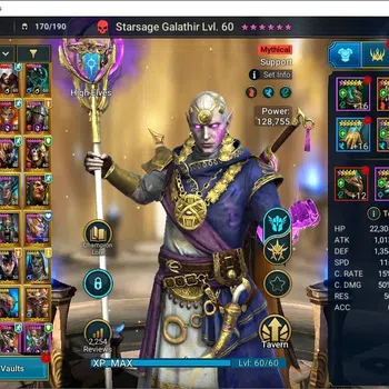 Raid: Shadow Legends Accounts Mid-Game Lv66 3,7M PWR|2 Mythic(SS Galathir,Calamitus)+37 Legend(Arbiter,MasaHiro,Ninja,Etc)|1